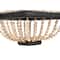 Hello Honey® Wood & Metal Framed Chandelier with Wood Bead Draping
